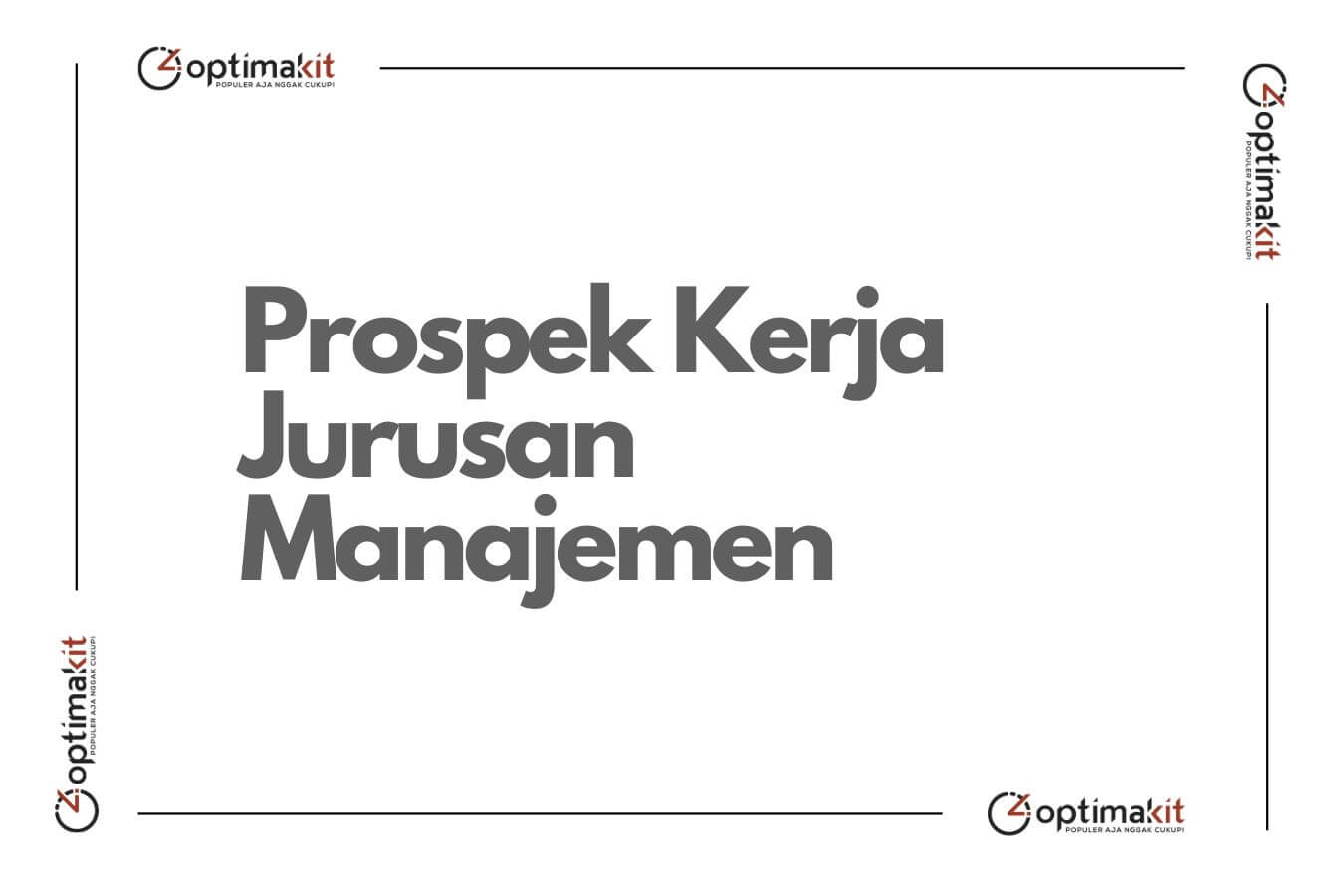 Prospek Kerja Jurusan Manajemen