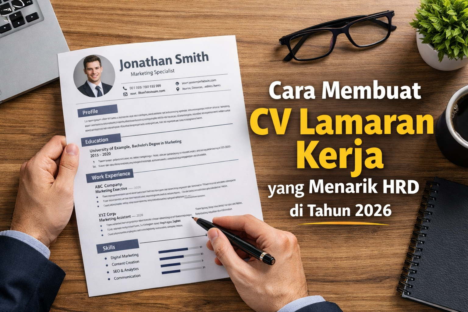 cara membuat cv lamaran kerja yang menarik hrd