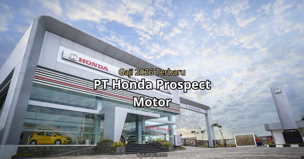 gaji pt honda prospect motor terbaru semua jabatan