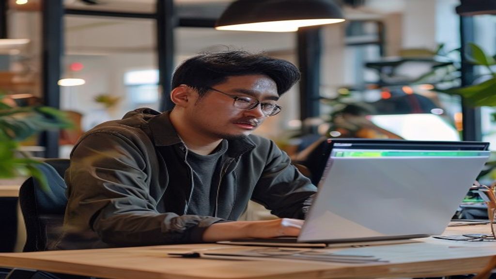 Motion designer membuat iklan video digital menarik