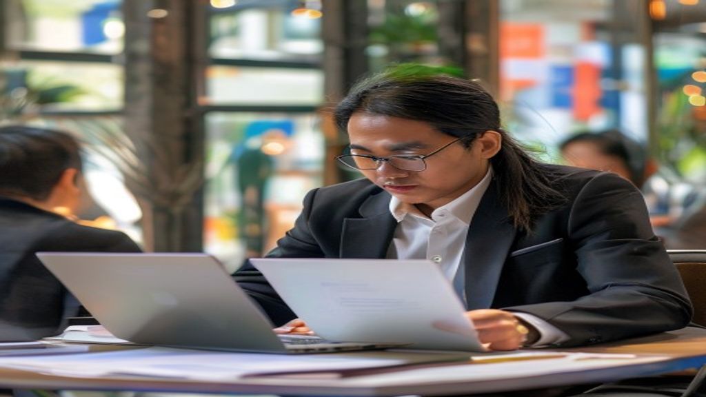 Ilustrasi profesional Partnership Manager mengelola kerjasama antar brand digital