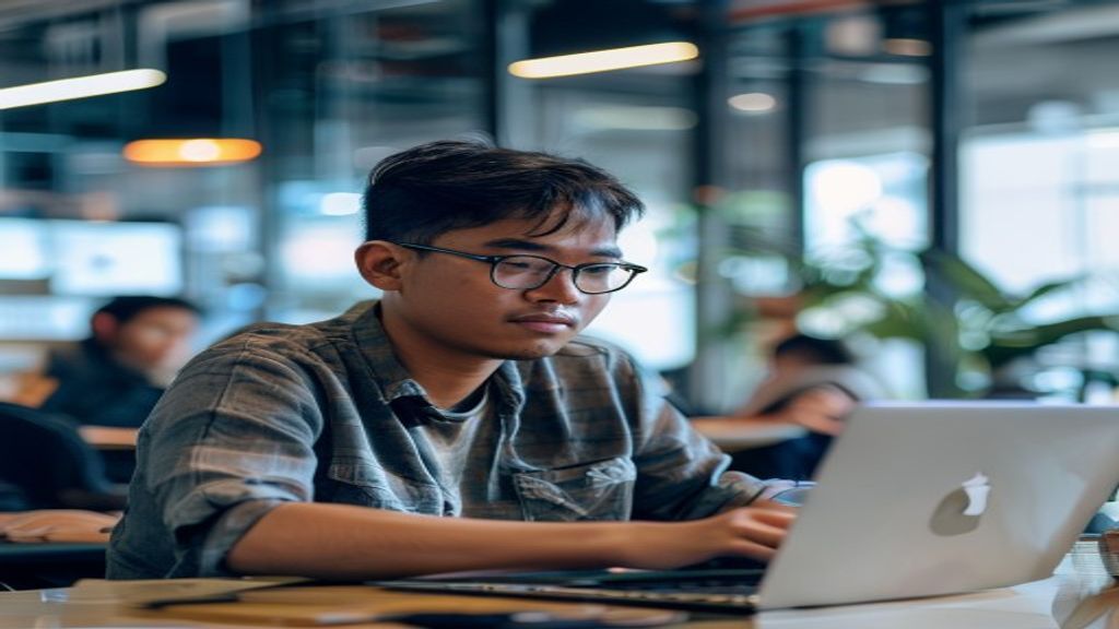 Ilustrasi blockchain developer fintech Jakarta